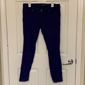 Purple skinny jeans
